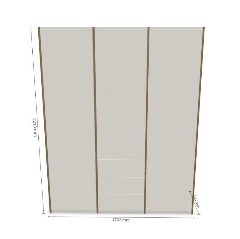 MODULAR PLUS wardrobe combination with 3 drawers Müller Möbelwerkstätten