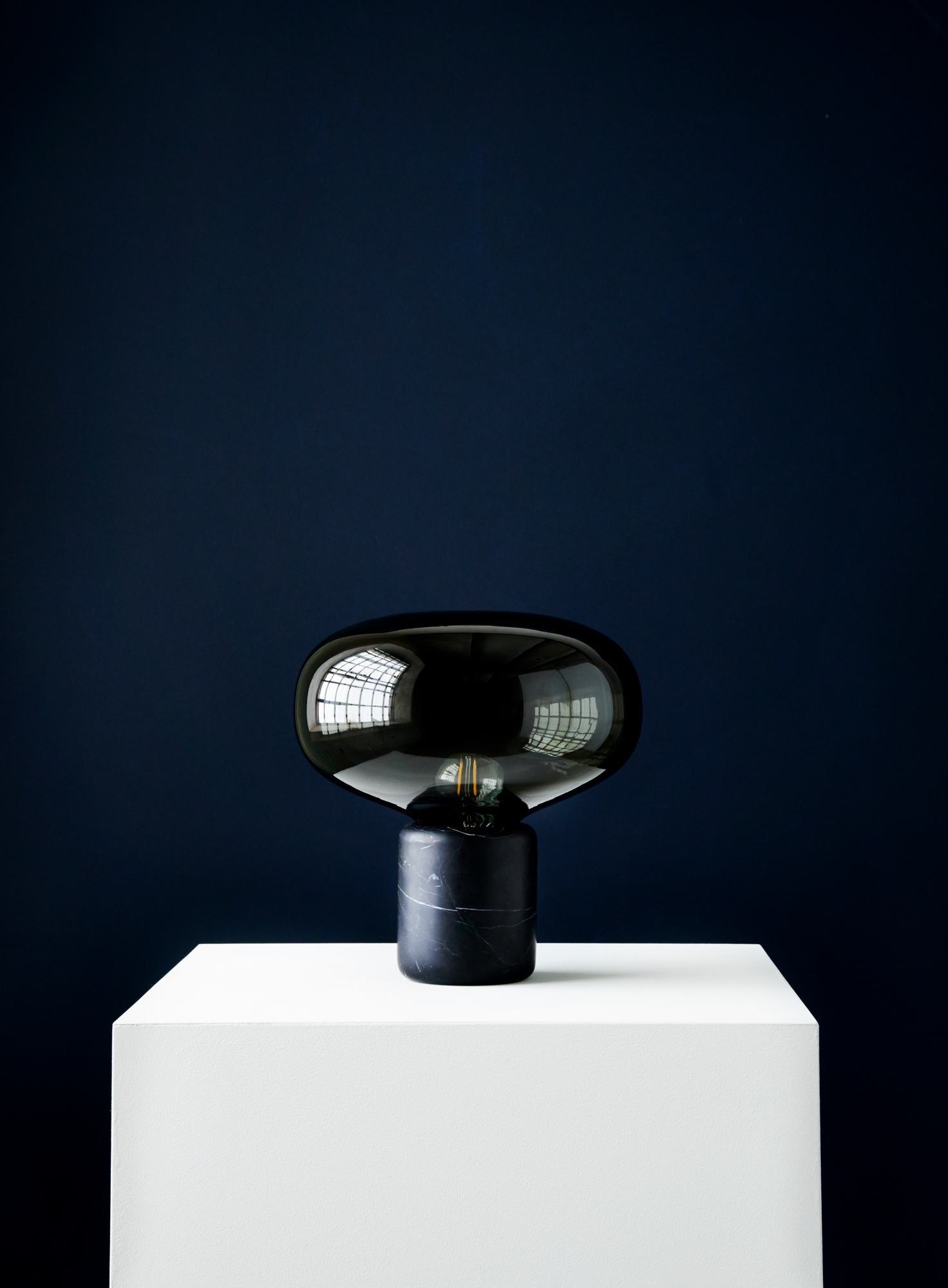 Karl-Johan Table lamp New Works oak / opal glass