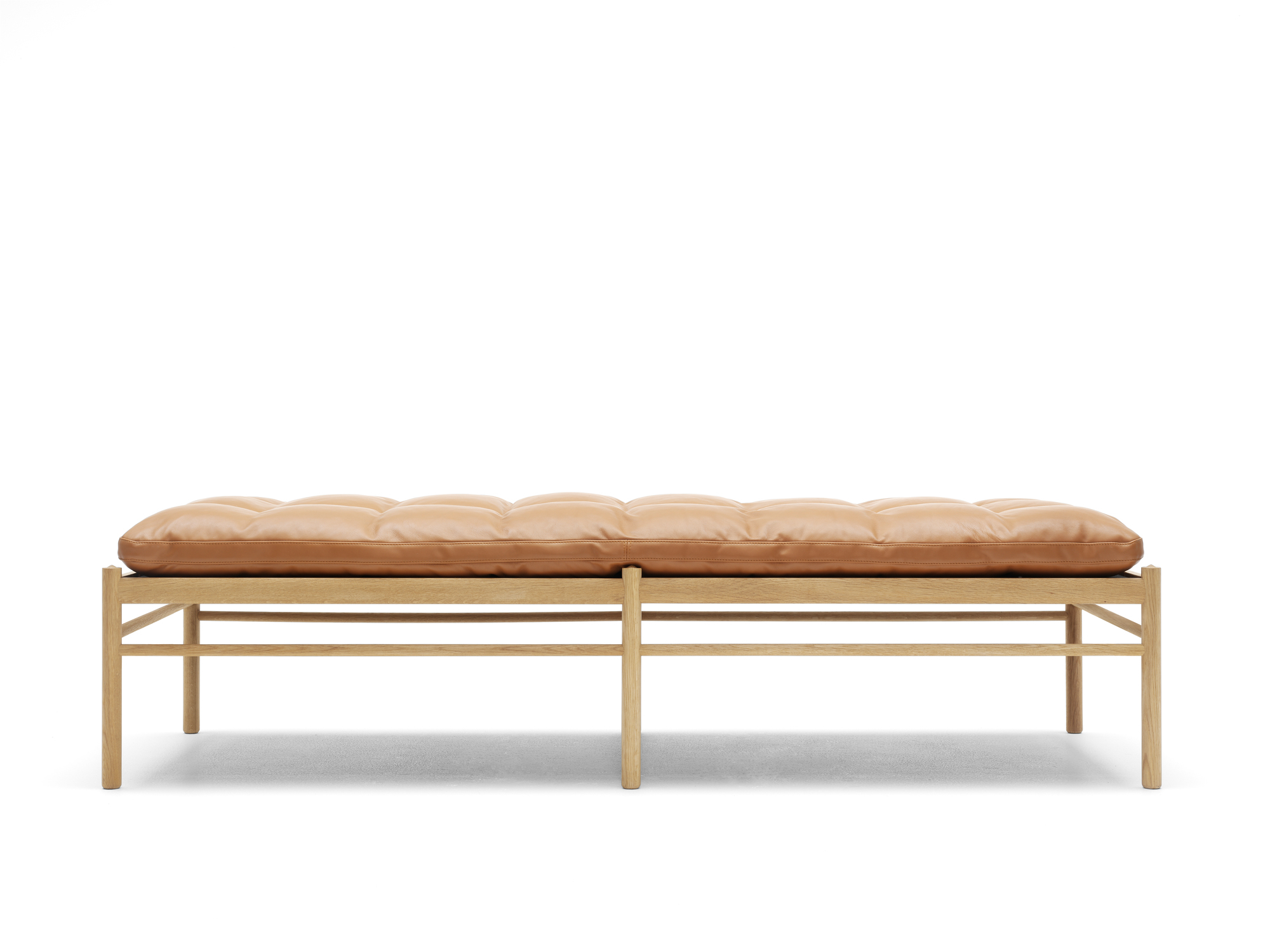OW150 Daybed Carl Hansen &amp; Søn Leather brown Sif 95