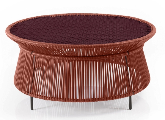 Caribe Chic Low Side Table Side table Copper / Black-Red / Black Outdoor ames SINGLE PIECES
