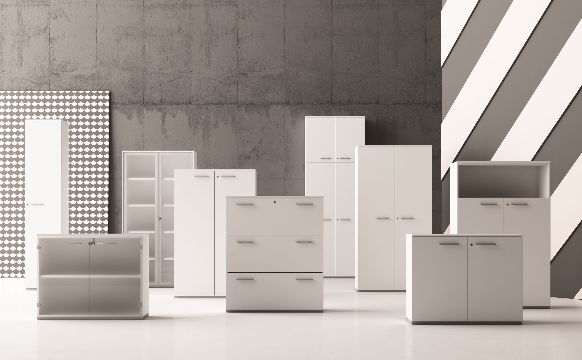 Sideboard Passepartout with revolving doors Frezza SINGLE PIECES