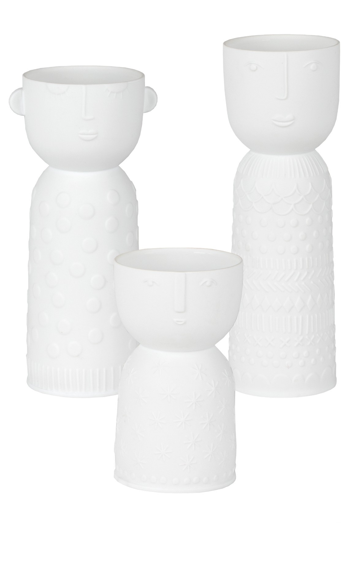 Naturgestalten vases set of 3 Räder