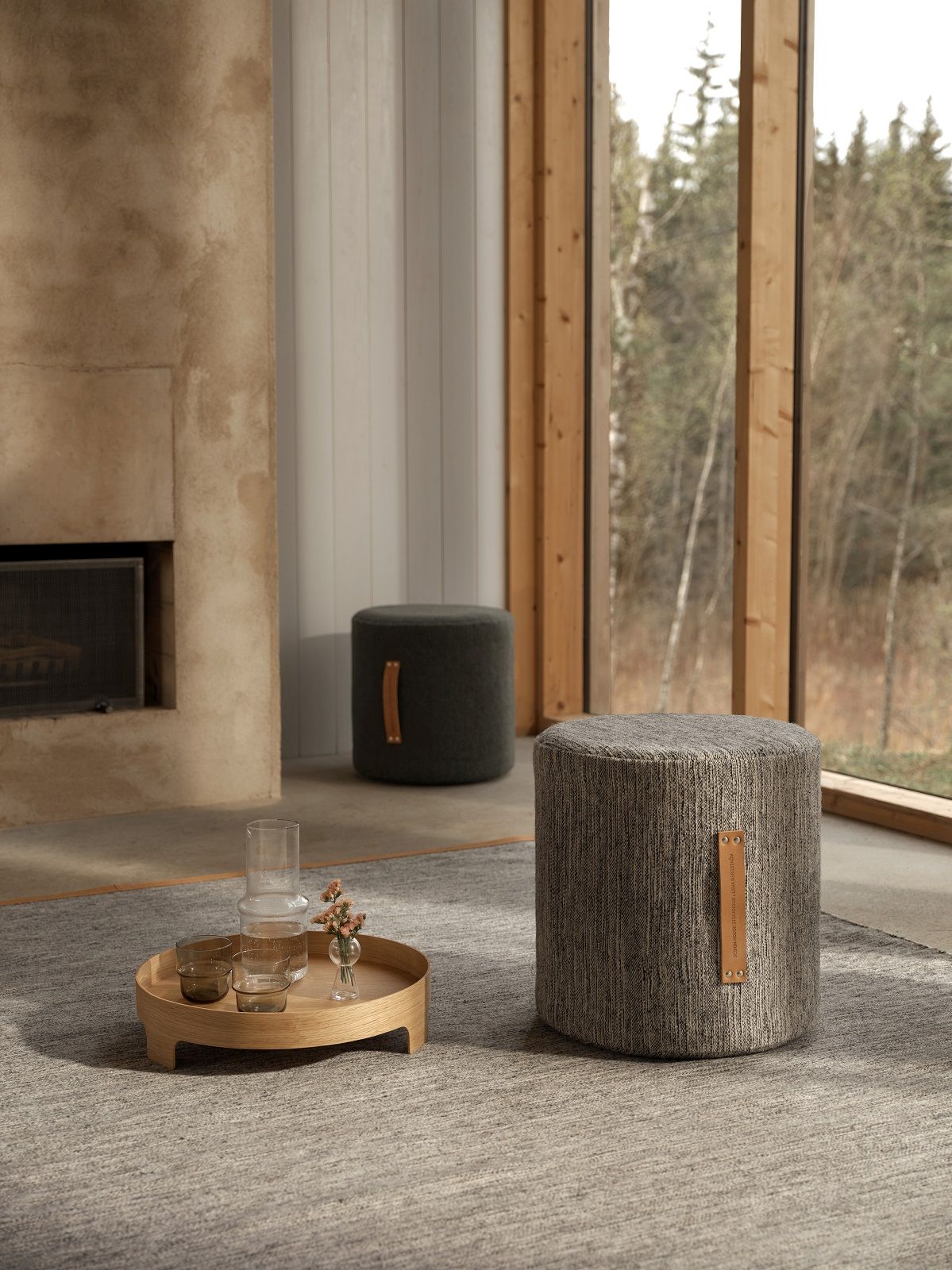 Björk Hocker hoch Design House Stockholm-Dunkelgrau