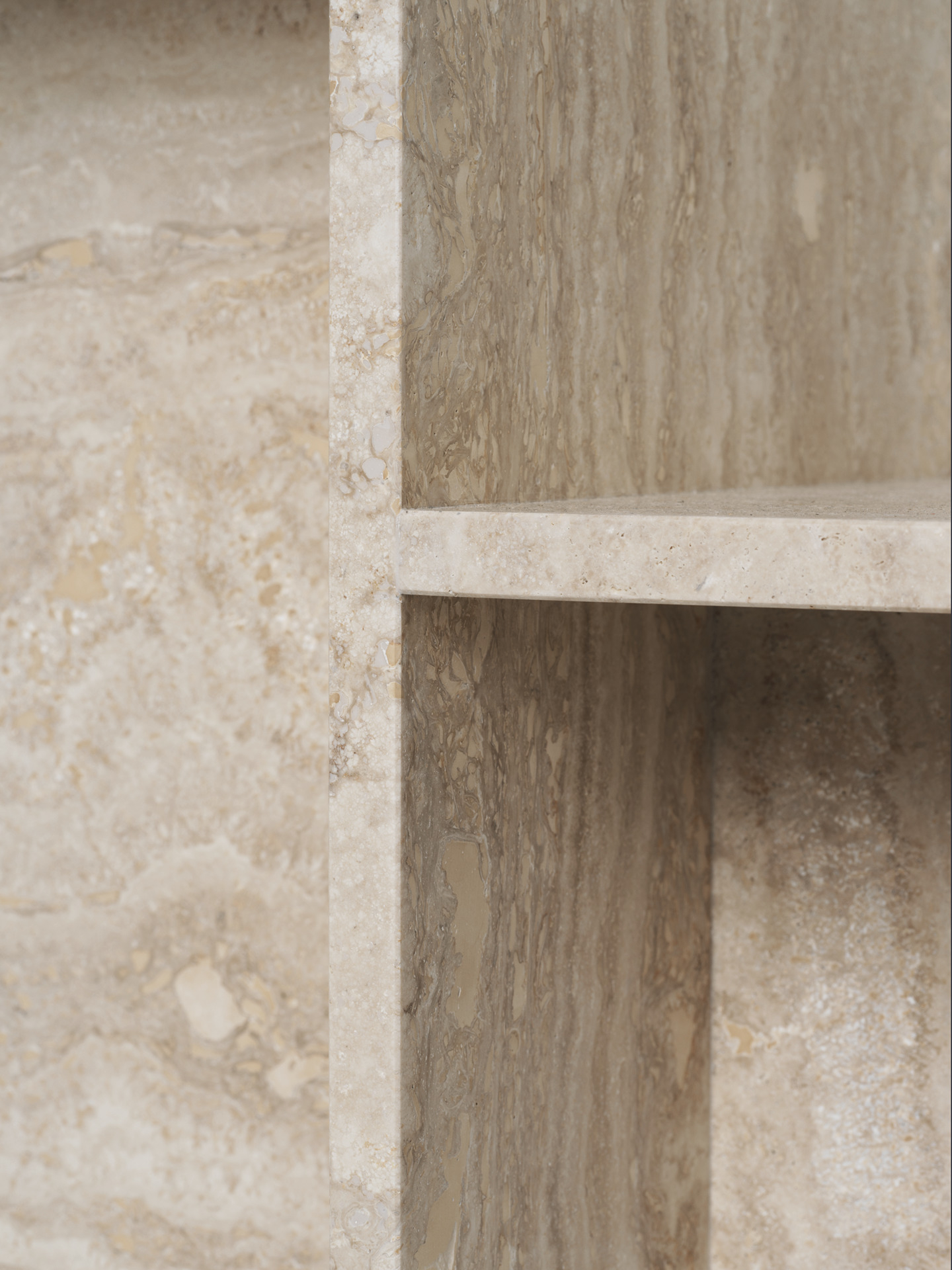 Distinct Side Table - Travertine Ferm Living