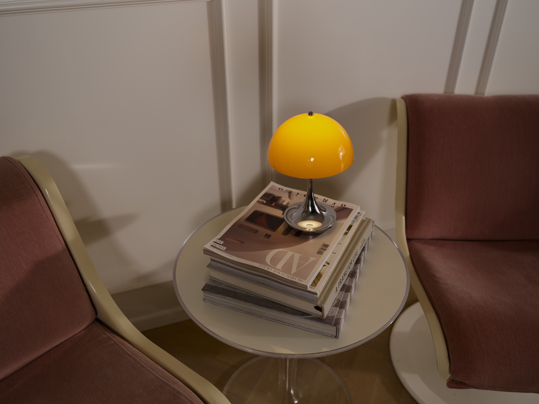 Panthella Originals 160 Portable Lamp Chrome Table lamp / Rechargeable lamp Louis Poulsen