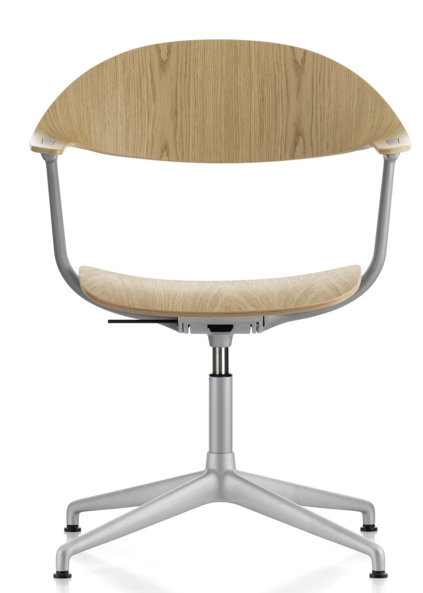 Mynt back and seat Plywood office swivel chair Vitra