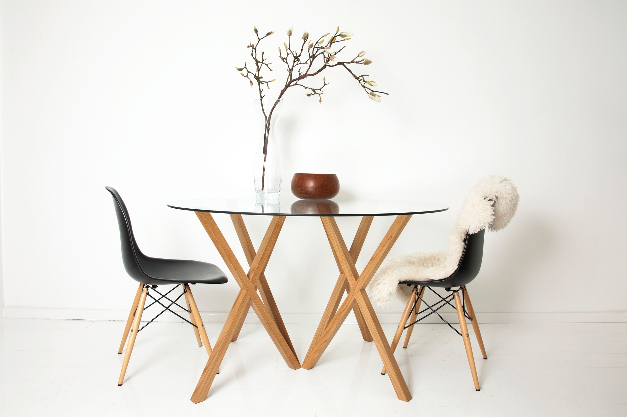 200 Mika table legs set Hans Hansen