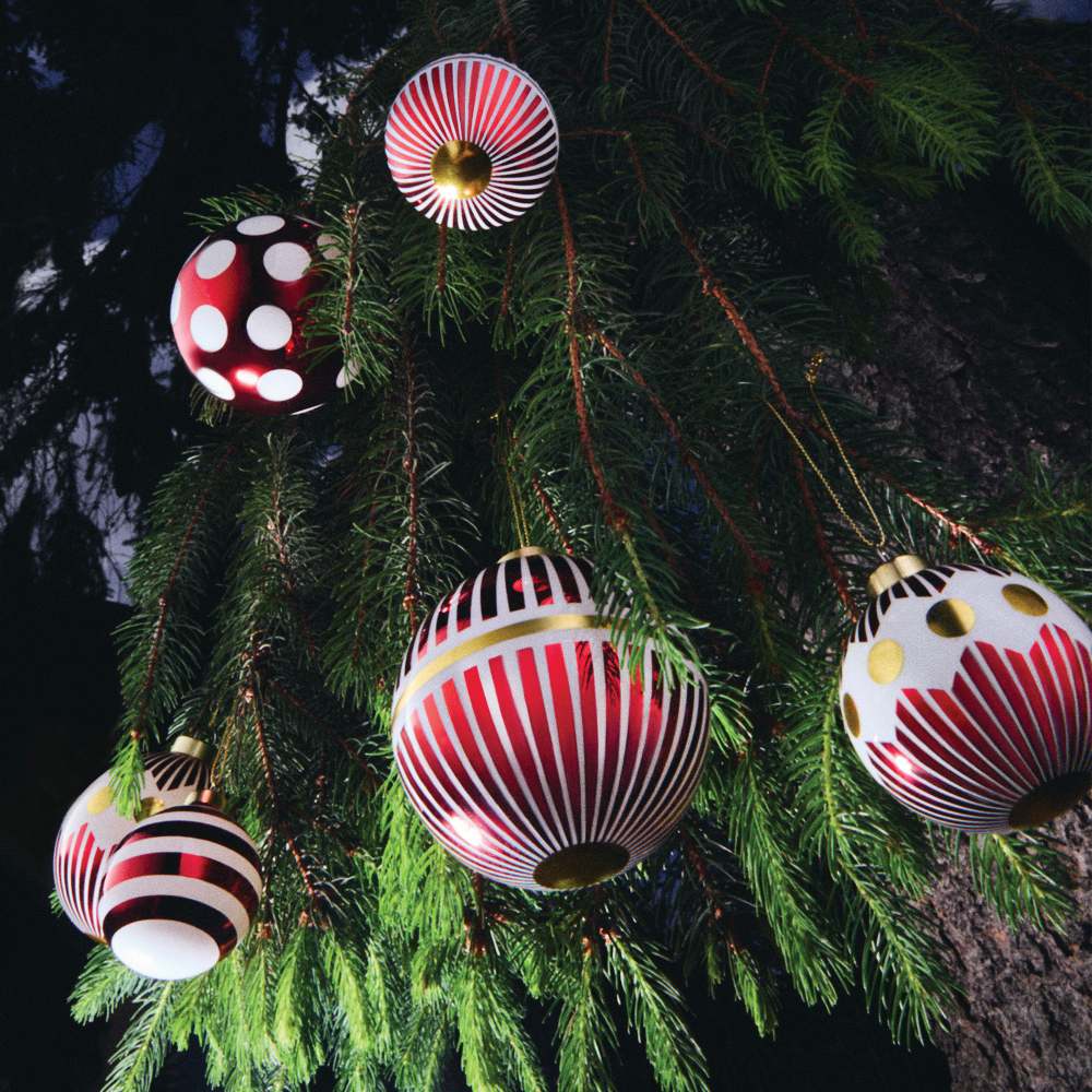 NZ04SET1 Delight Christmas bauble set Alessi   
