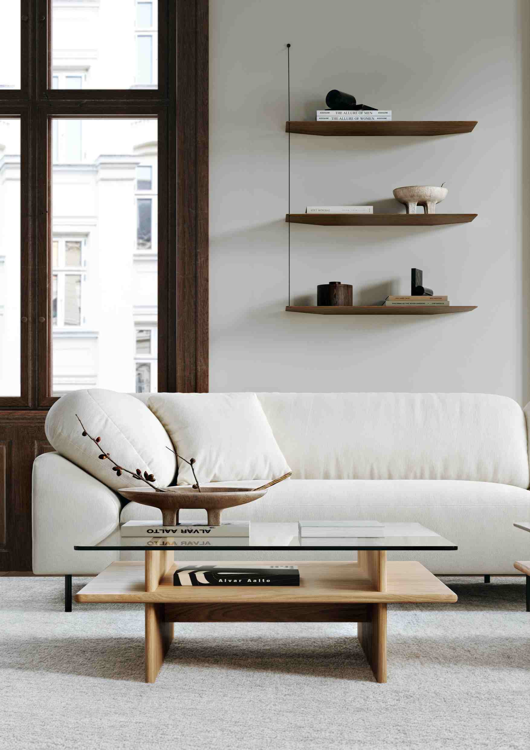 Parallel Coffee Table Coffee table 90x90 cm Woud