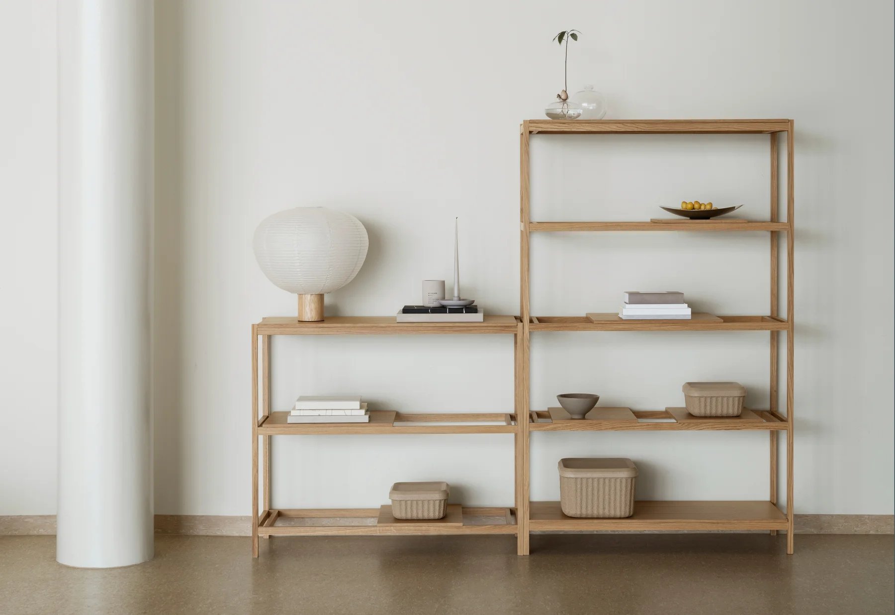 Kami rice paper table lamp Blomus