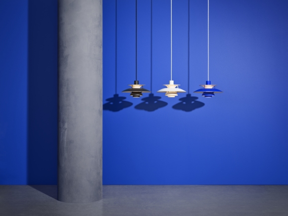 PH 5 Mini Monochrome Pendant light Louis Poulsen Dusty Indigo