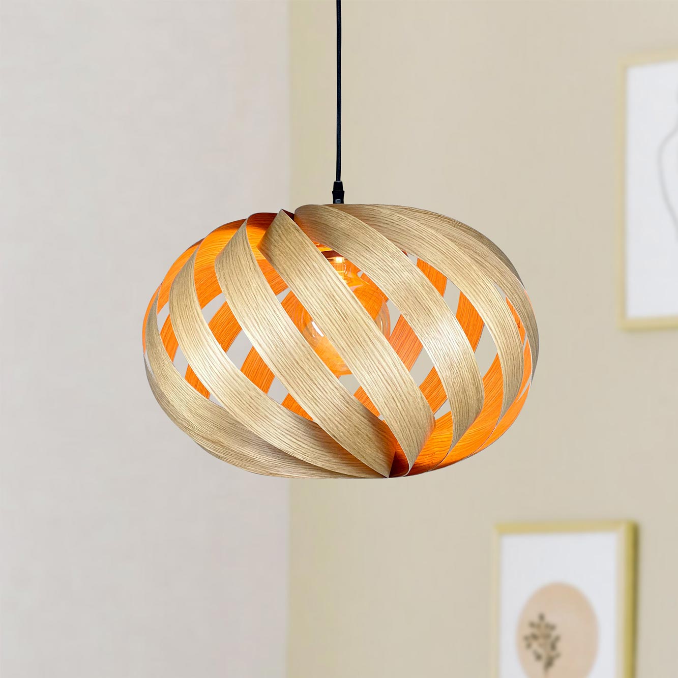 Serentia Pendant lamp Oak Ø55 cm Gofurnit