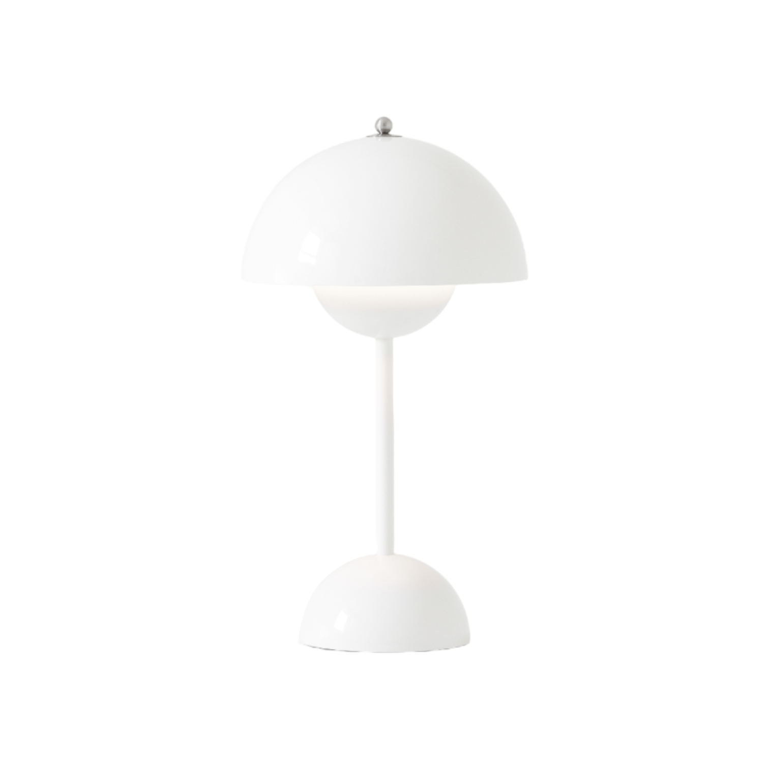 Flowerpot VP9 Portable Battery lamp / Table lamp with USB AndTradition White matt