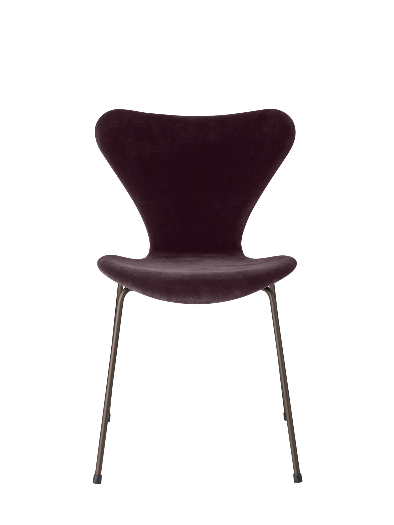 Series 7 3107 Belfast Chair fully upholstered Fritz Hansen dunkel pflaume