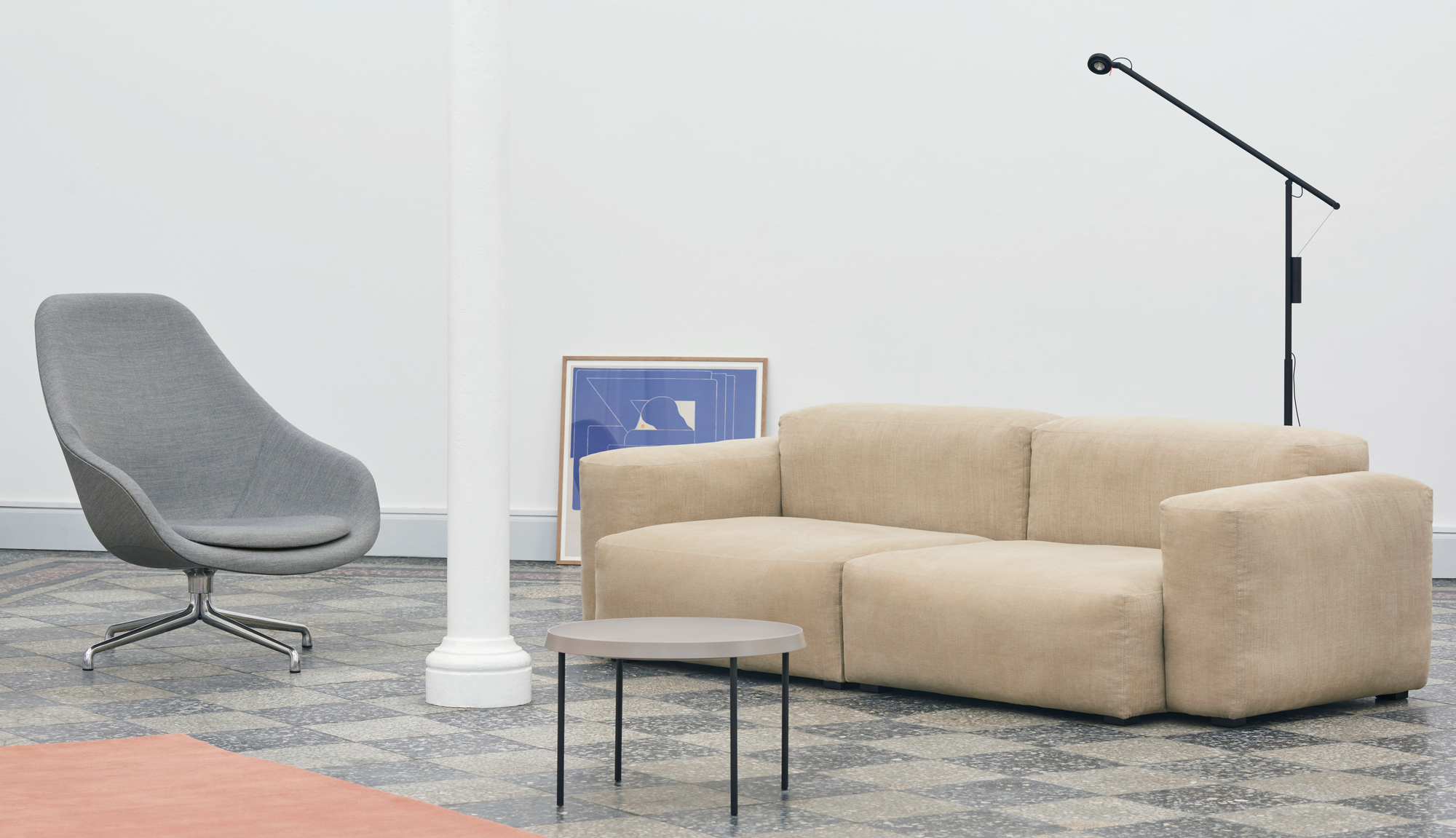 About a Lounge AAL 91 / AAL91 High swivel armchair Hay
