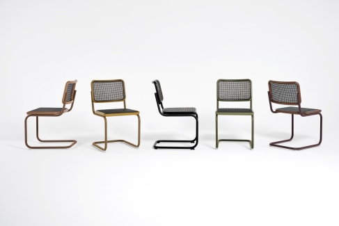 S 64 V Tubular steel classic cantilever chair Thonet
