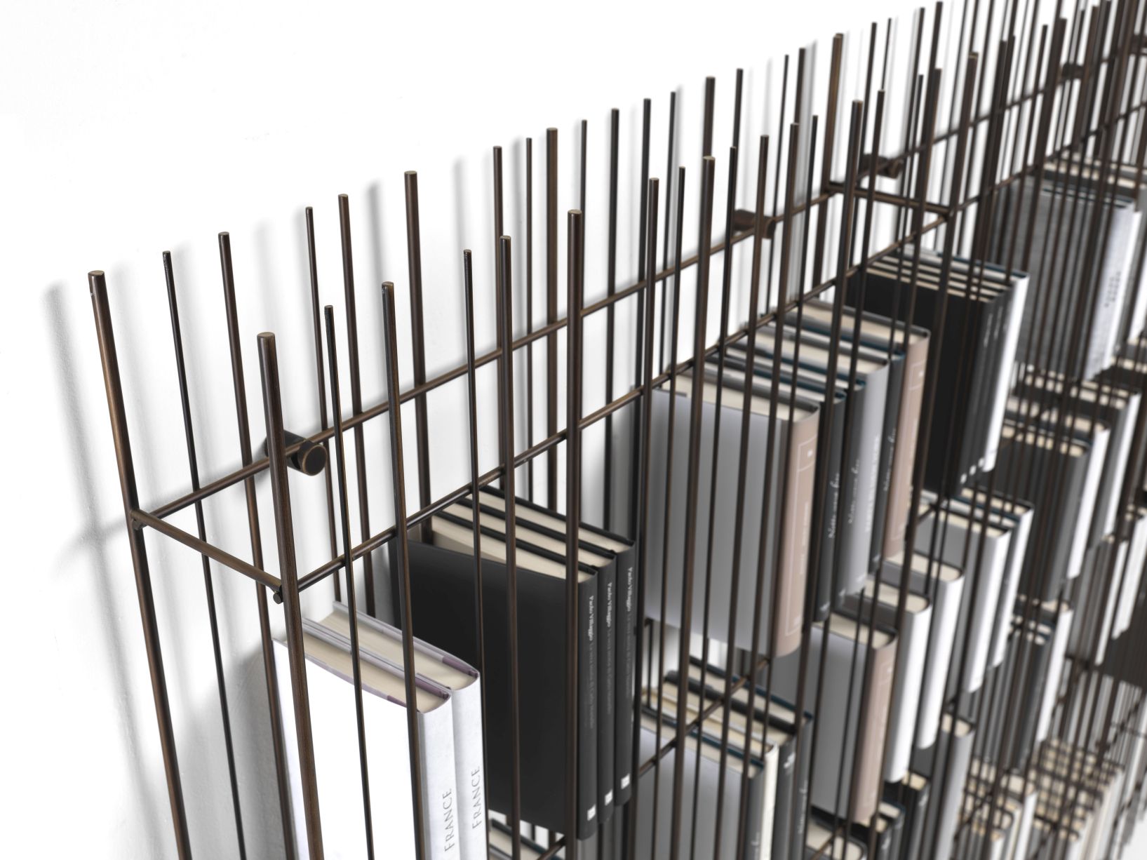 Metrica A shelf Titanium with 6 green shelves Mogg