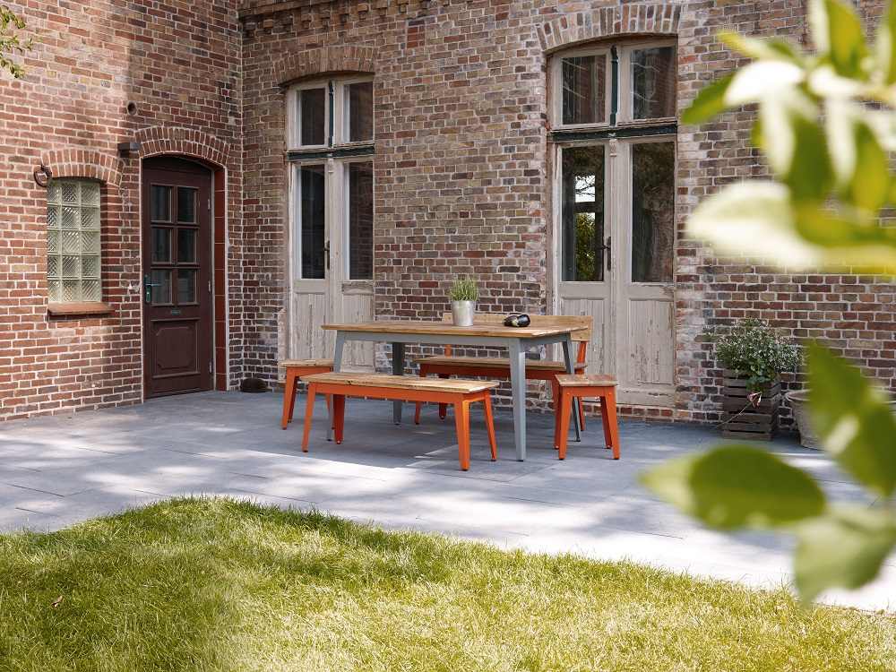 6Grad Outdoor bench with Backrest 125 cm Jan Cray