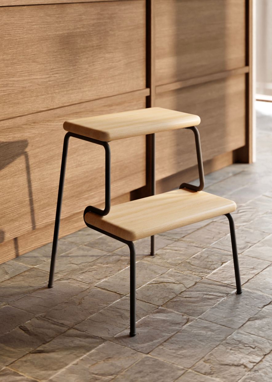 Slalom Step Stool Woud