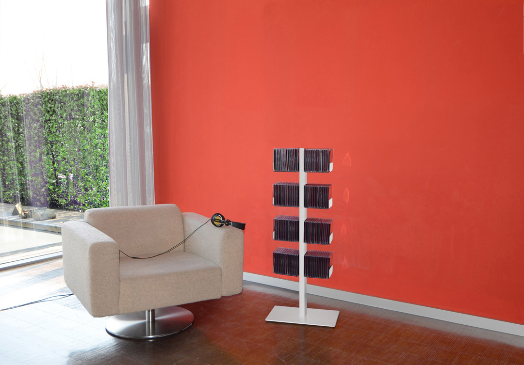 CD tree / DVD tree Double floor-standing shelf Radius