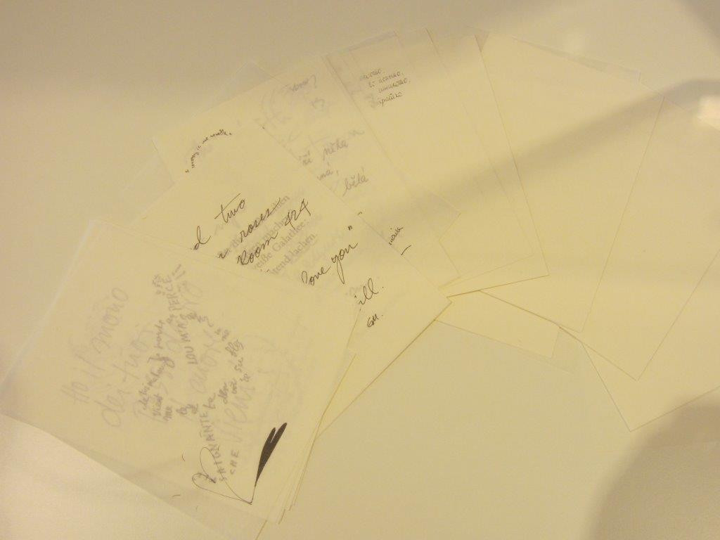 Set of papers for Zettel Z 6 lamp Ingo Maurer