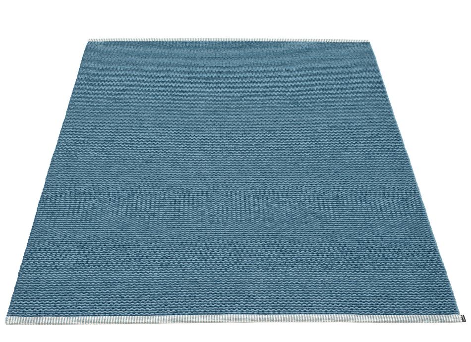 Mono Plastic Rug 230x320 cm Pappelina Ocean blue - Dove blue