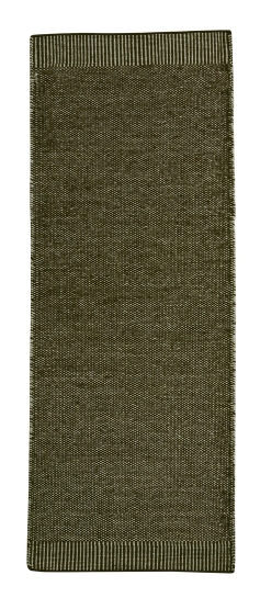 Rombo Rug Carpet 75x200 cm Woud  White / moss green