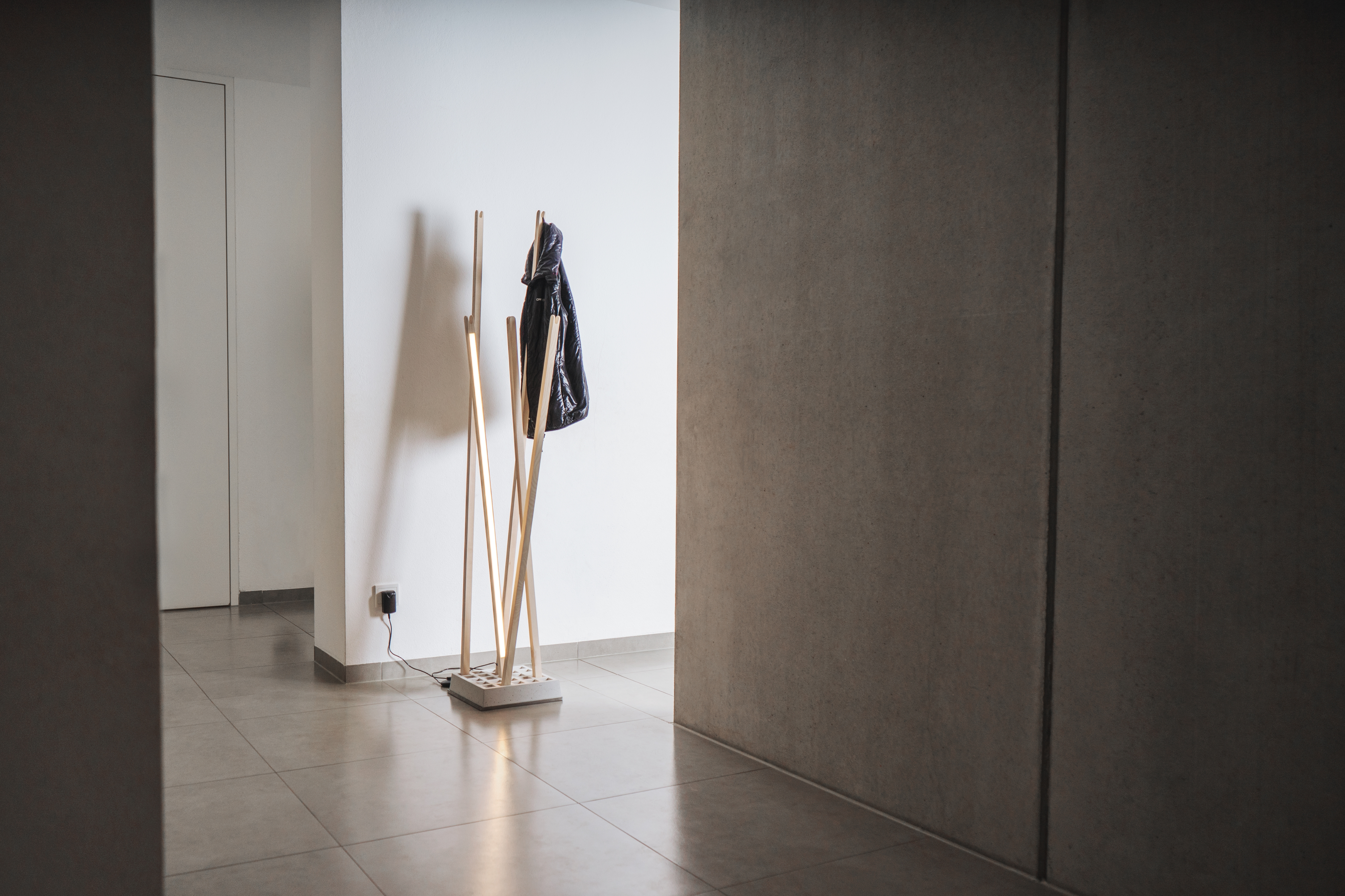 Pin Coat rack / Pin Light Nils Holger Moormann