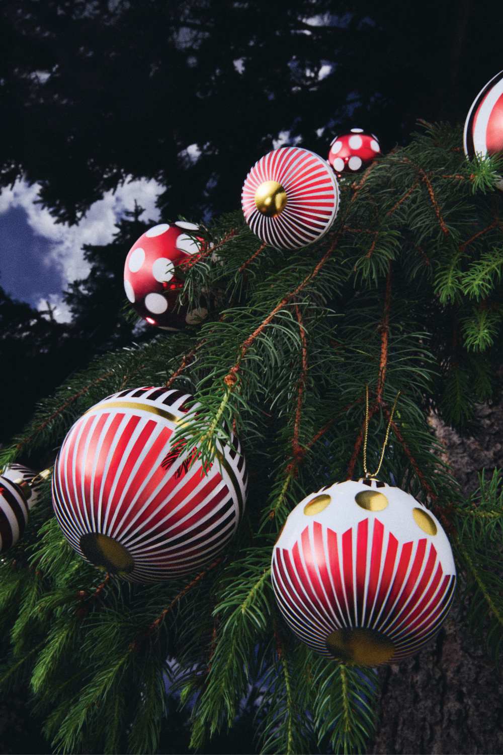 NZ04SET1 Delight Christmas bauble set Alessi   
