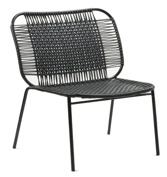 Cielo Lounge Chair low Lounge Chair low Outdoor ames Black - Black