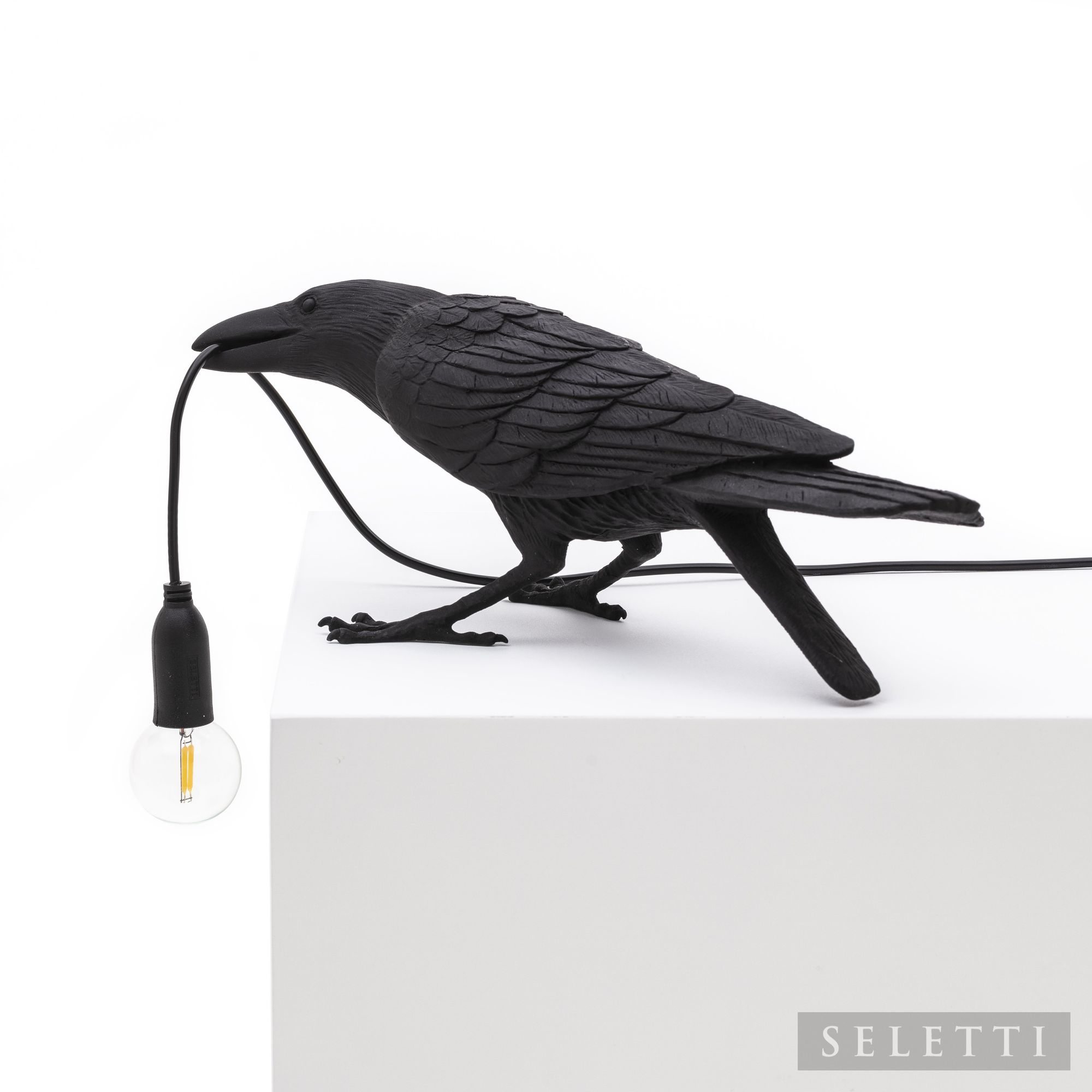 Bird Lamp Playing black Seletti