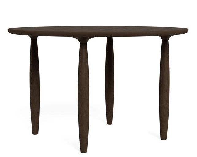 Oku Dining Table Round Oak Dark Smoked  Norr11