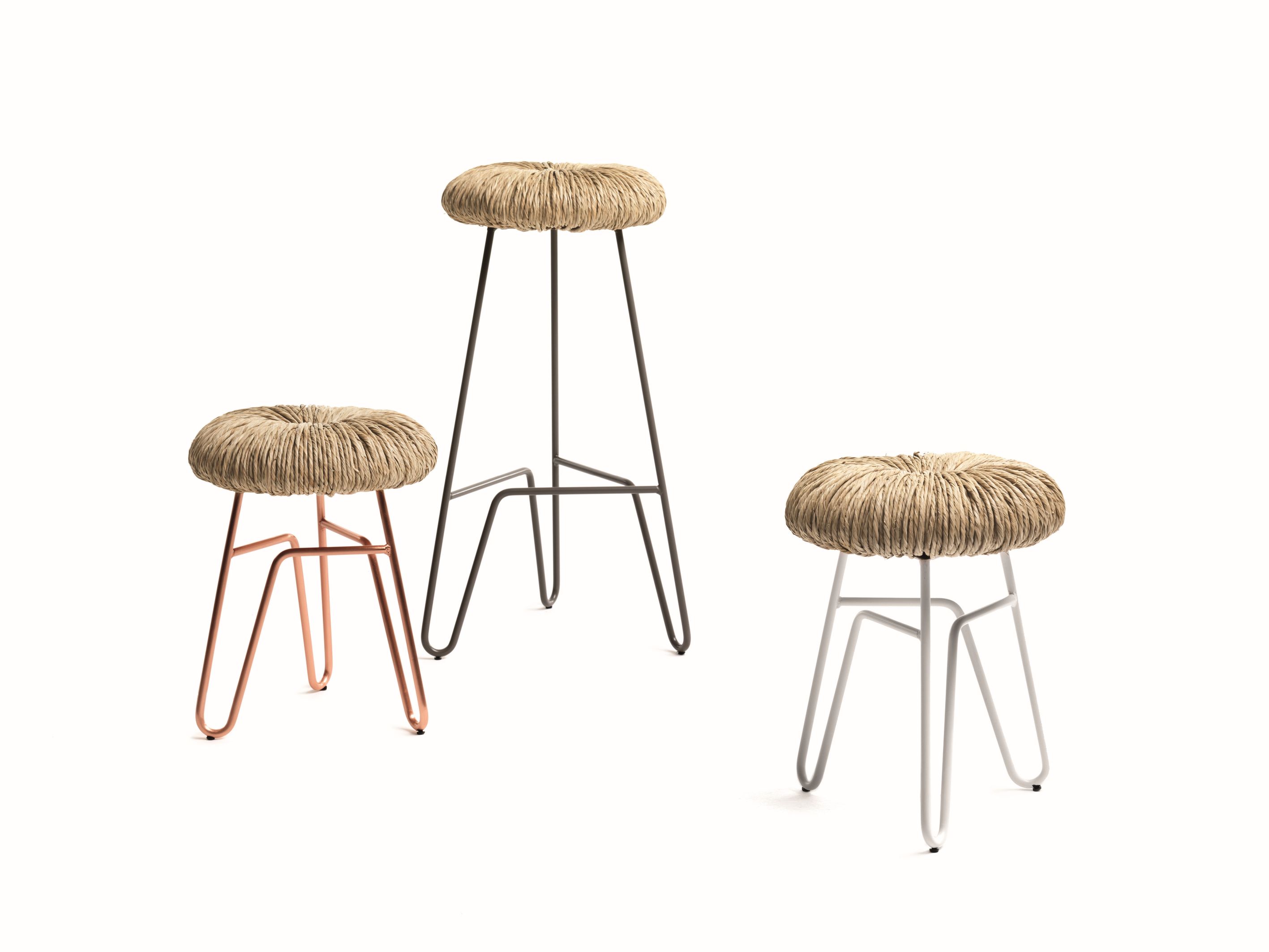 Donut Stool grey H45cm Mogg