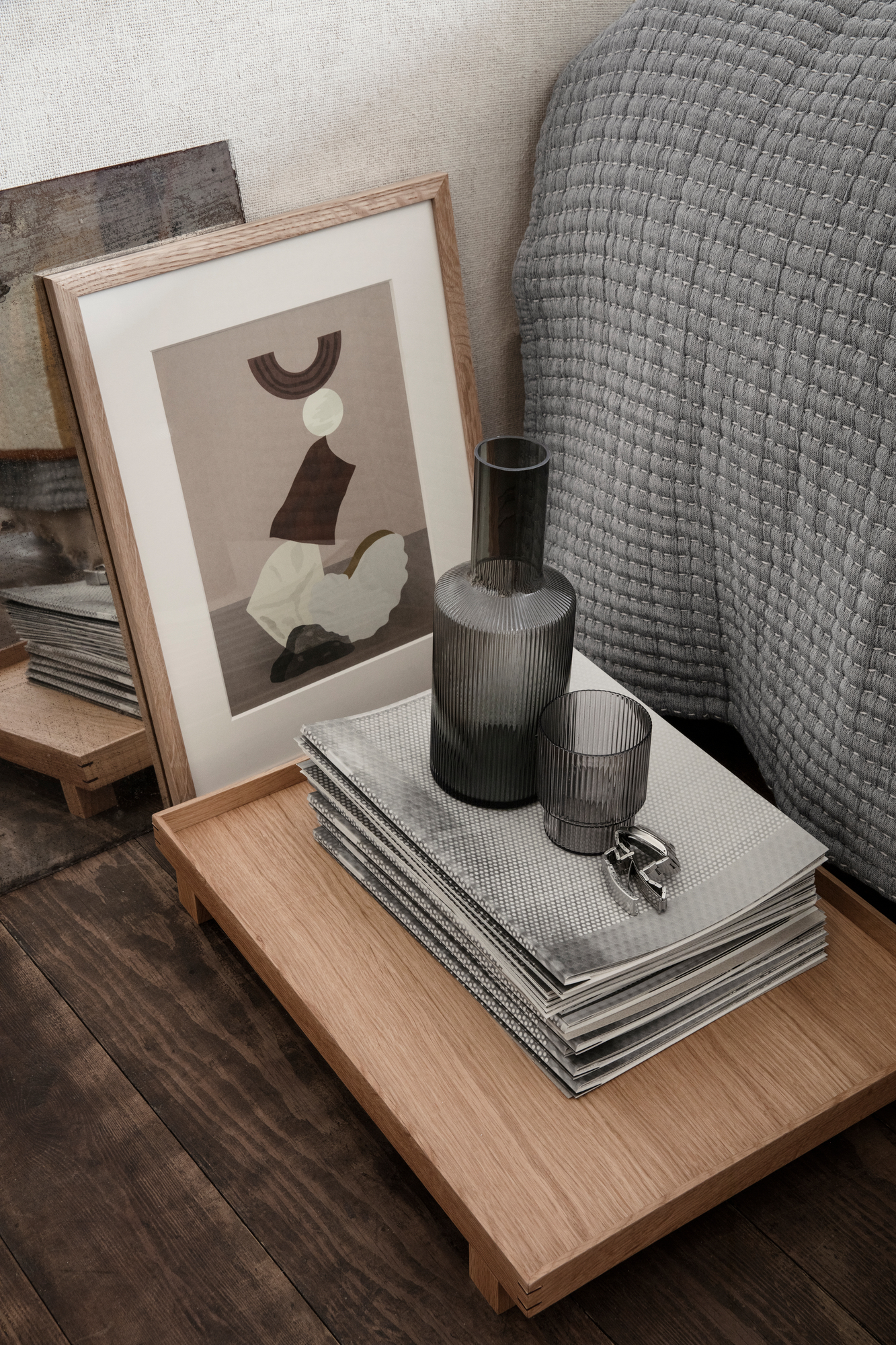 Ripple Carafe Smoke Grey Ferm Living SINGLE PIECES