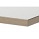 White with oak edge