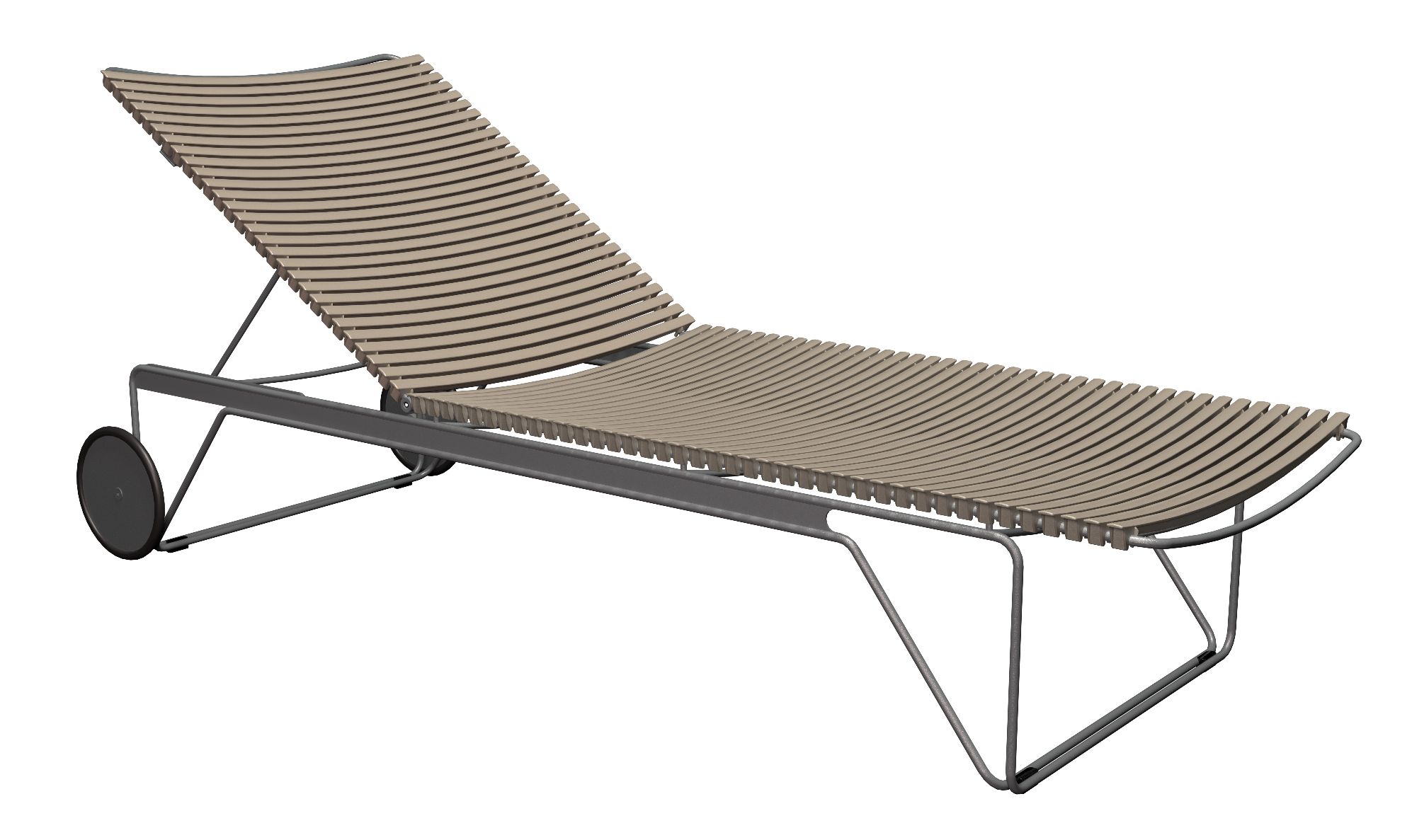 Click Adjustable Chaise Longue sun lounger Outdoor HOUE