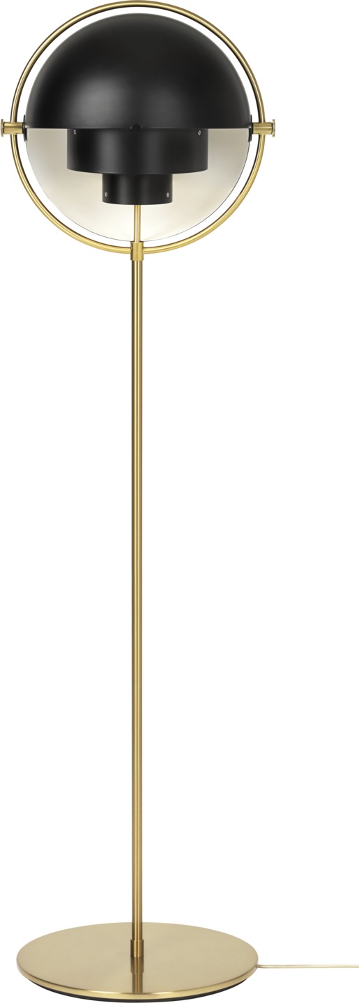 Multi-Lite Floor lamp Black / Brass Gubi