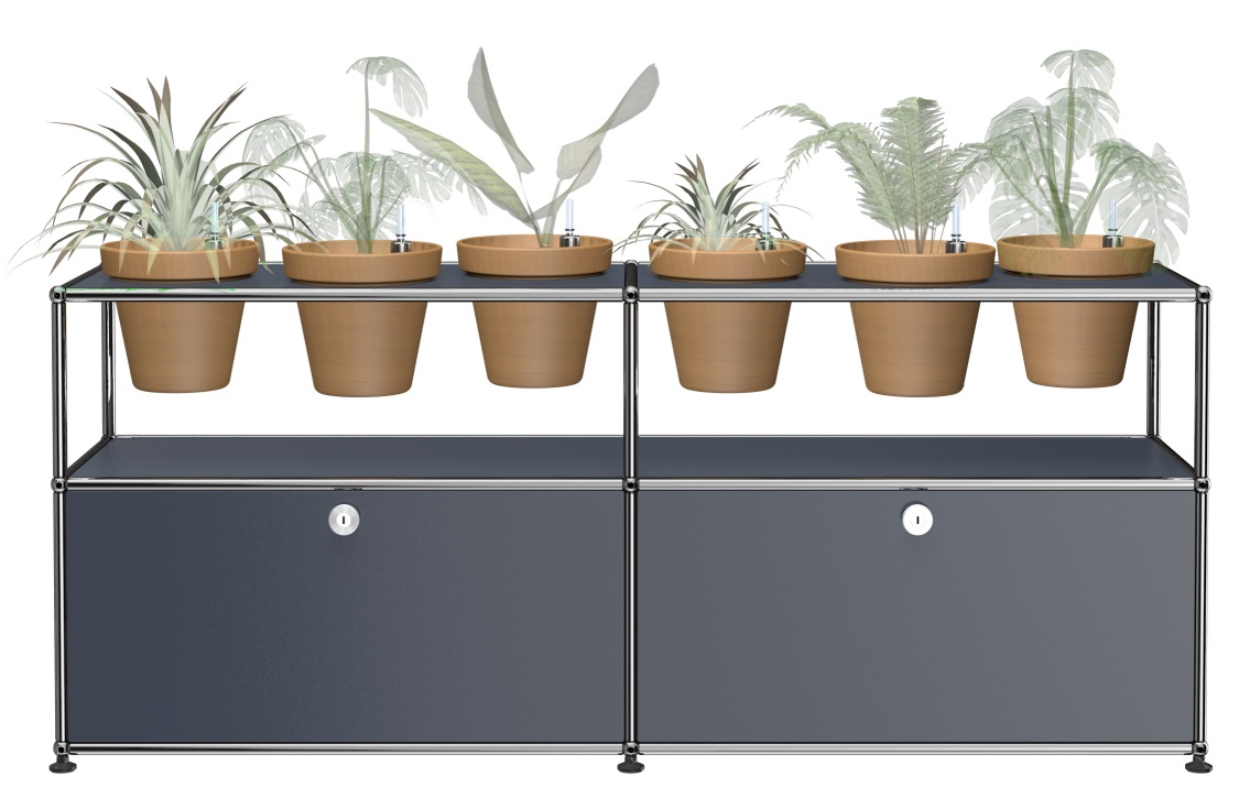 Plant worlds Sideboard Configuration 2 USM Haller Anthracite grey 