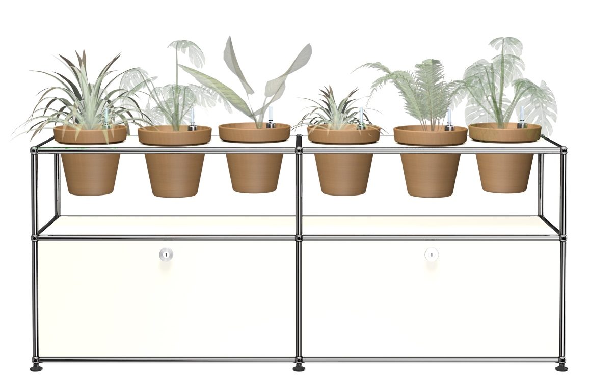 Plant worlds Sideboard Configuration 2 USM Haller Pure white