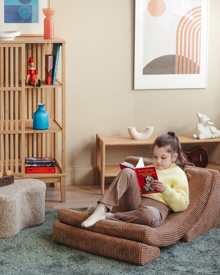 Moon children's armchair wide cord Wigiwama