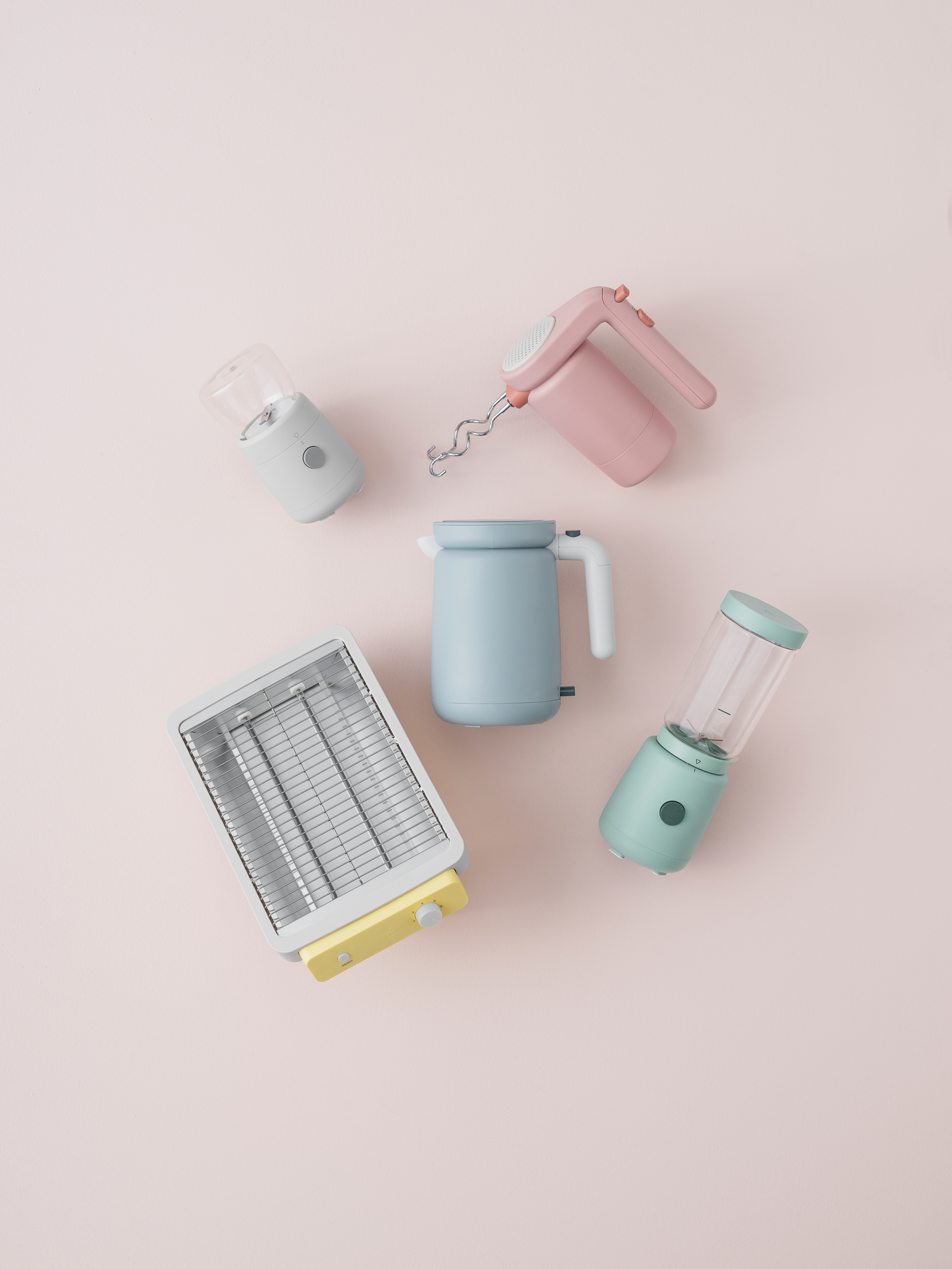 Foodie Hand mixer Light pink RIG TIG by Stelton