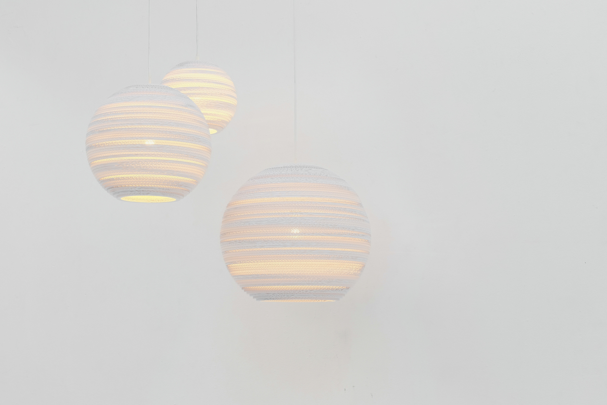 Scraplights Moon 18 Pendant lamp White Graypants