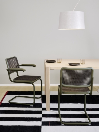 S 64 V Tubular steel classic cantilever chair Thonet