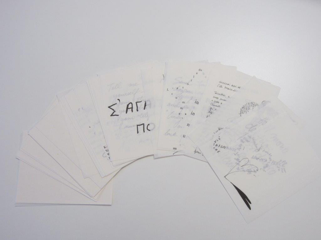 Set of papers for Zettel Z 6 lamp Ingo Maurer