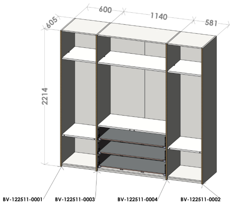 MODULAR PLUS Wardrobe Müller Möbelwerkstätten