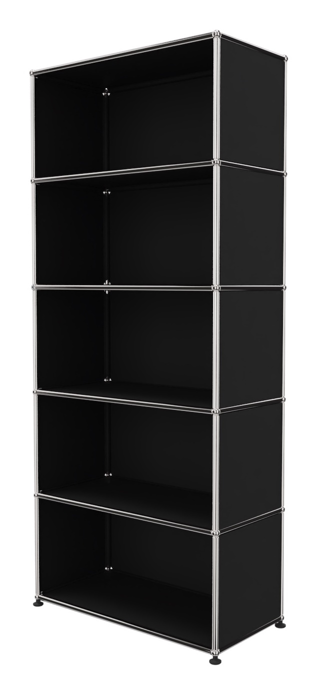 USM Haller Shelf Open H 179 cm Graphite black - FAST DELIVERY