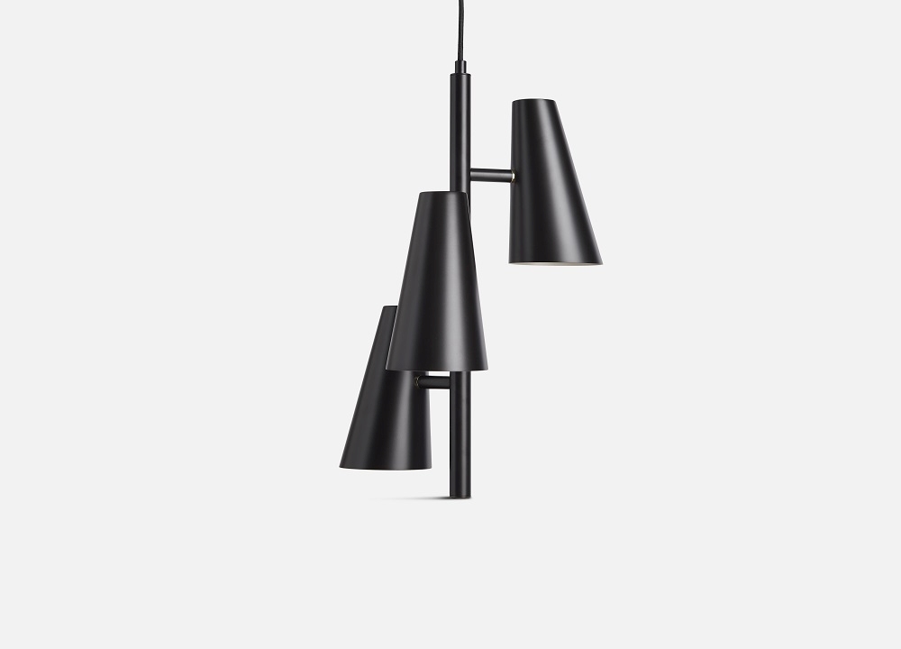 Cono Pendant lamp 3 Shades Woud