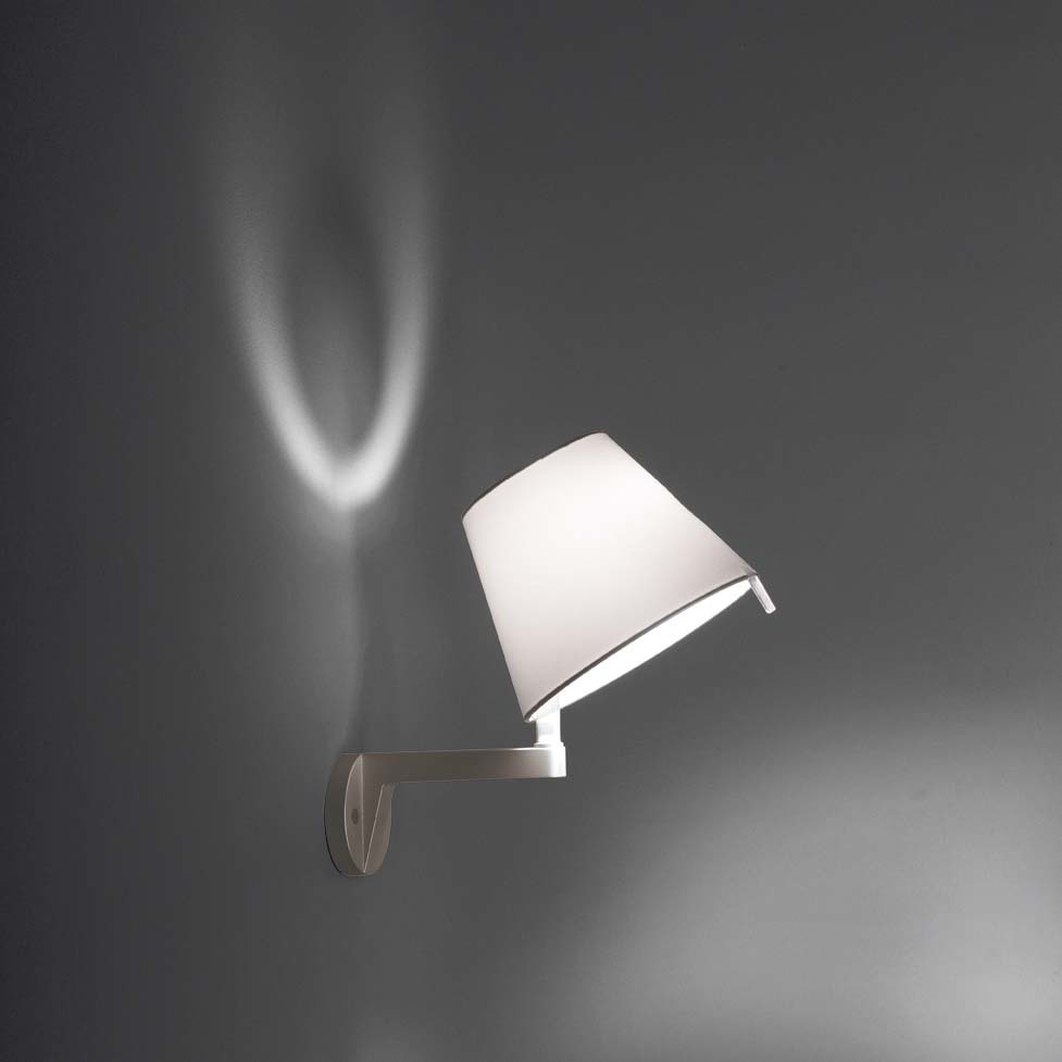 Melampo Wall lamp shade grey structure grey Artemide