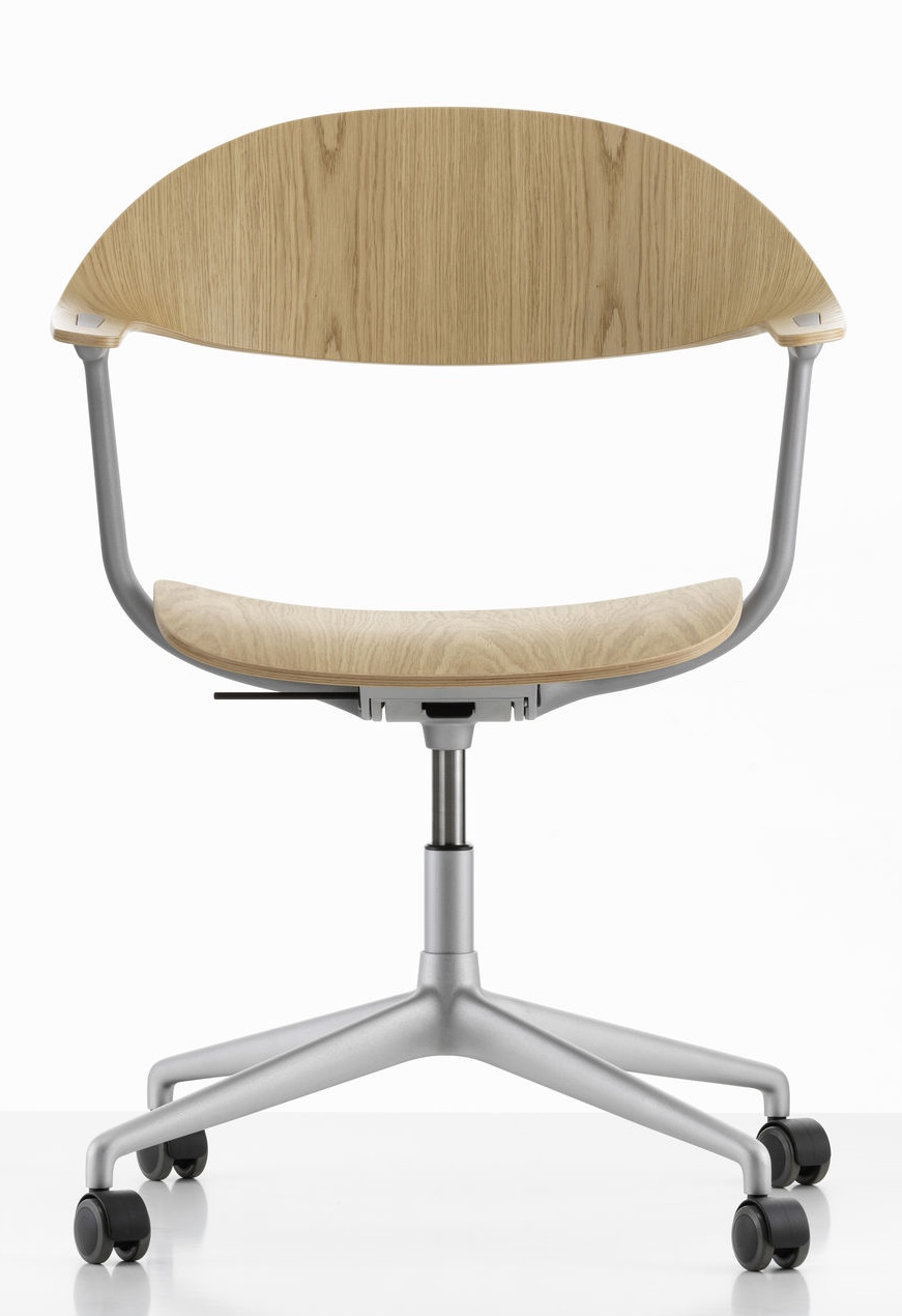 Mynt back and seat Plywood office swivel chair Vitra