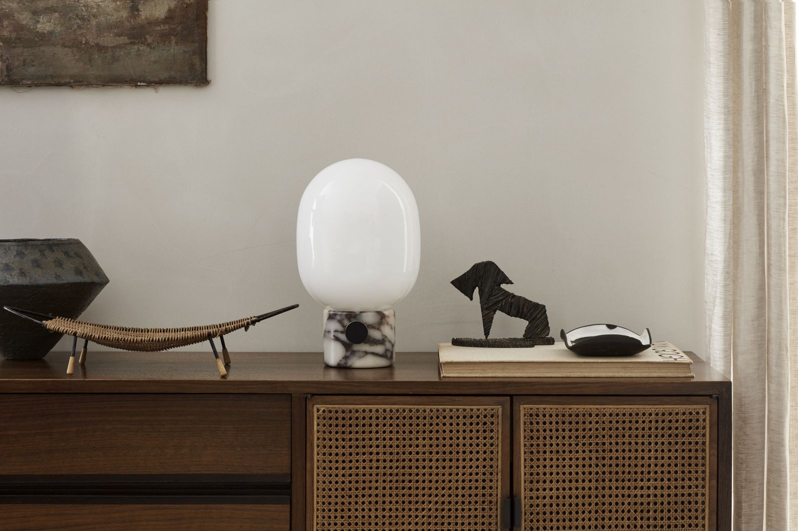 JWDA Table lamp Large Travertine red Audo Copenhagen